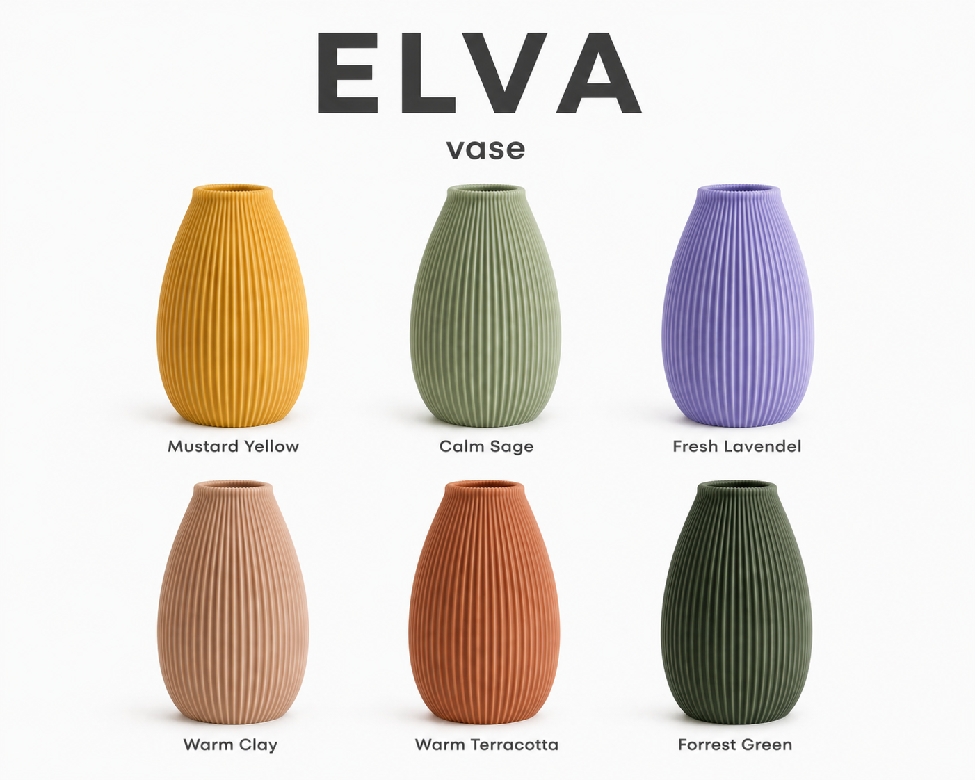 ELVA Vase – Minimalistische Japandi Vase im Hygge Stil