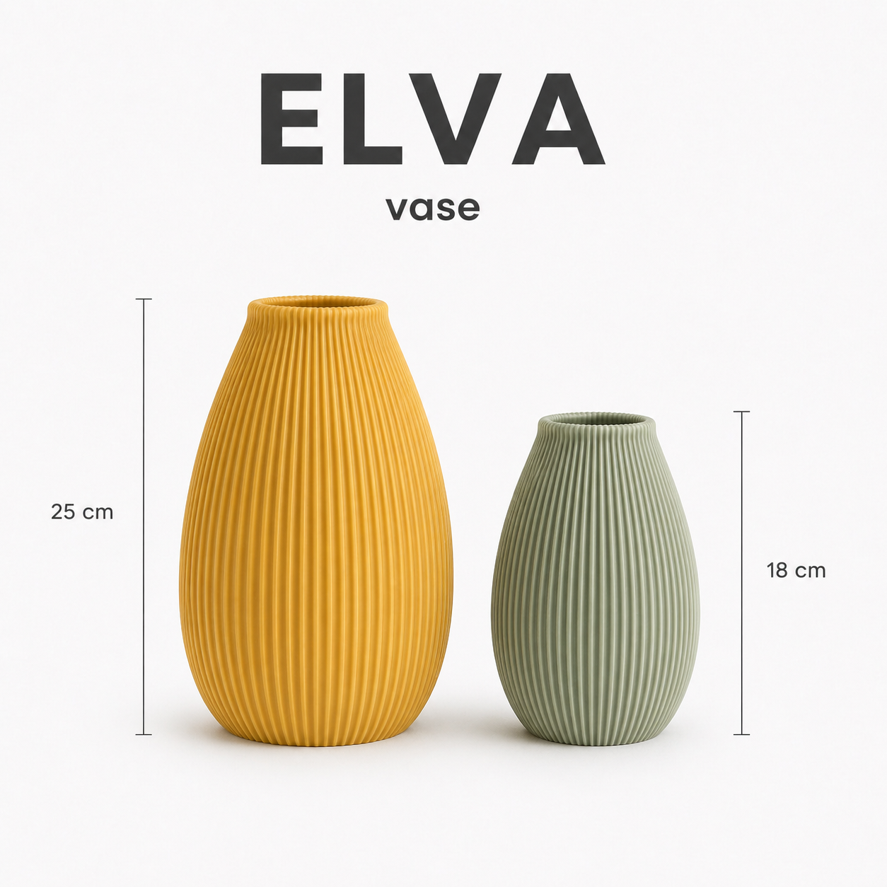 ELVA Vase – Minimalistische Japandi Vase im Hygge Stil